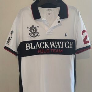 Polo by Ralph Lauren Blackwatch Polo Team Shirt - White, Black, Red